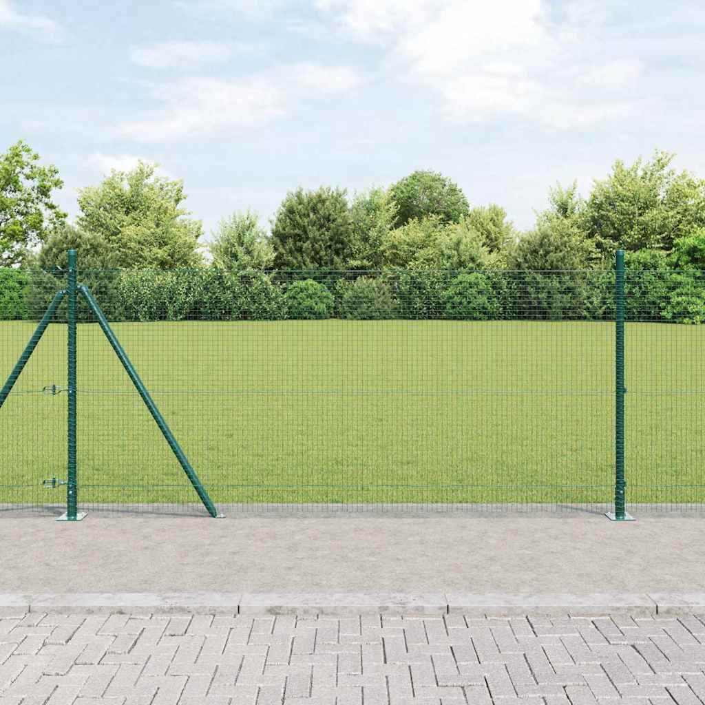 Zavareno žičano ogradno mreža s betonskom podlogom 100 x 0,8 m