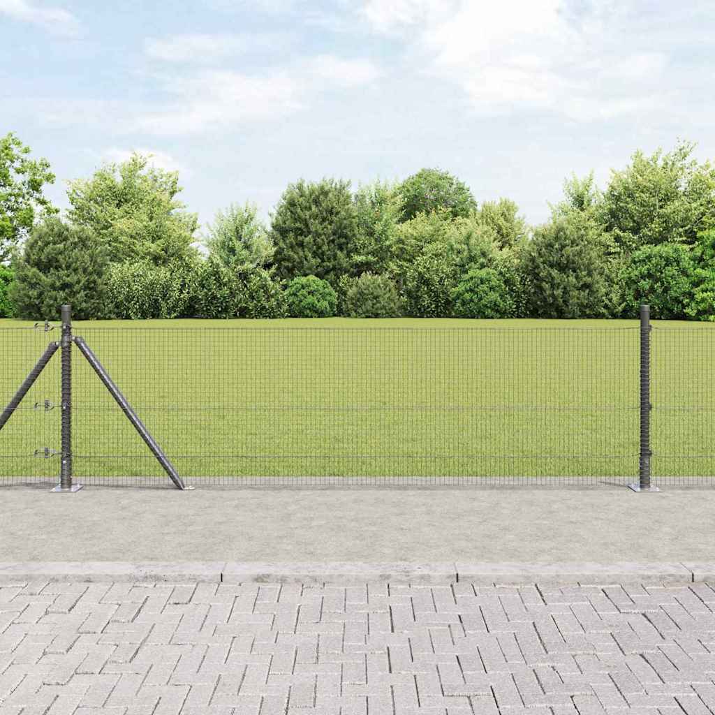 Zavareno žičano ogradno mreža s betonskom podlogom 10 x 0,6 m