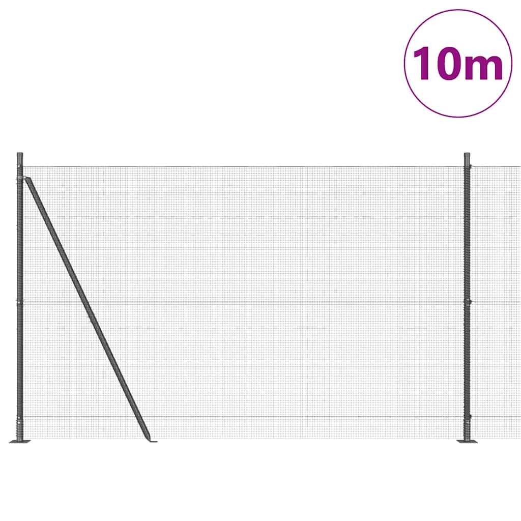 Zavareno žičano ogradno mreža s betonskom podlogom 10 x 1,4 m