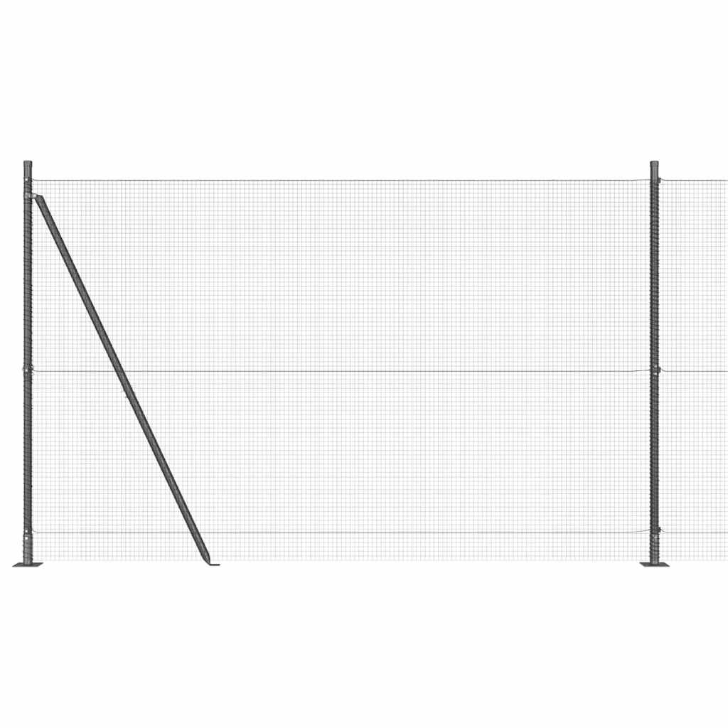 Zavareno žičano ogradno mreža s betonskom podlogom 10 x 1,5 m