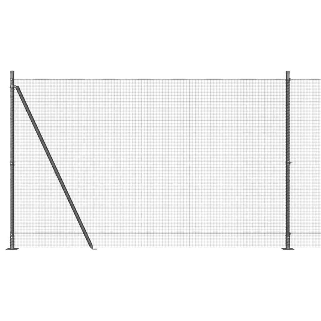 Zavareno žičano ogradno mreža s betonskom podlogom 10 x 1,6 m
