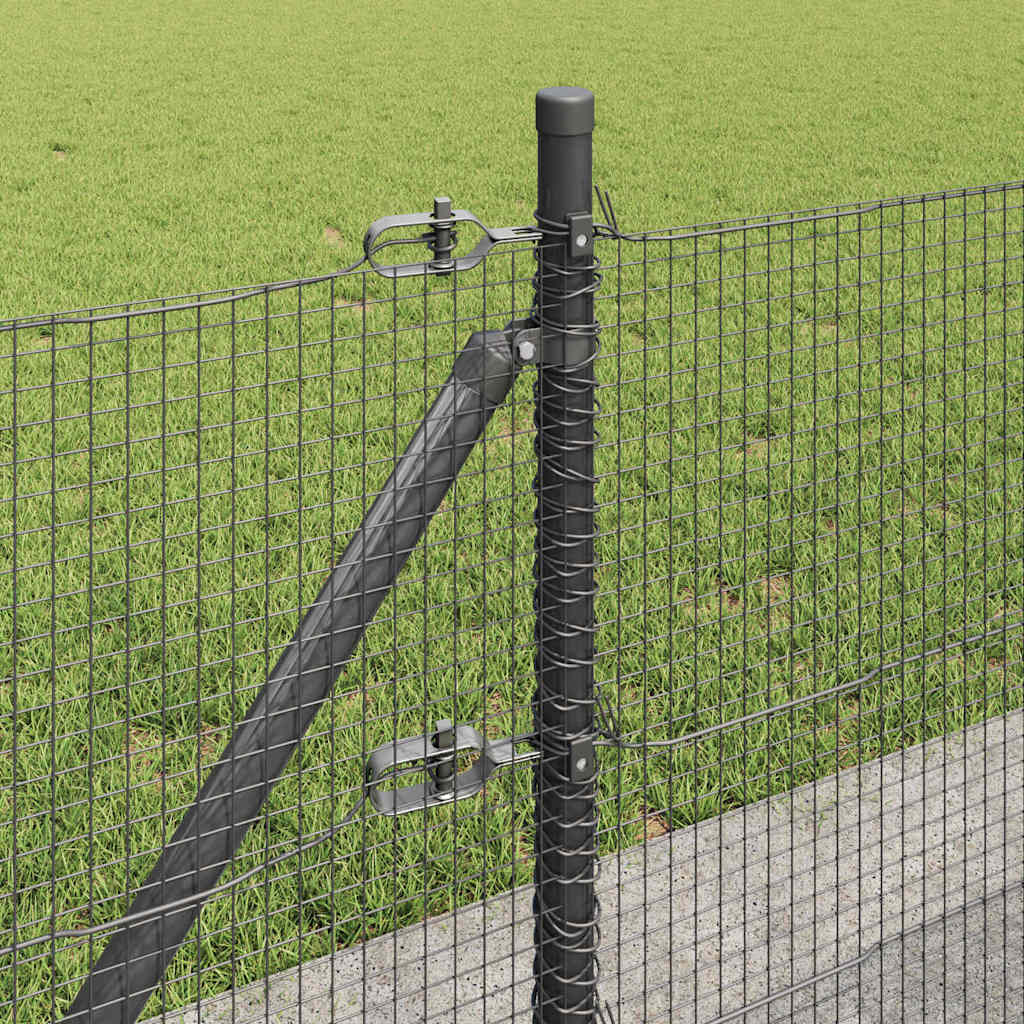 Zavareno žičano ogradno mreža s betonskom podlogom 25 x 0,6 m