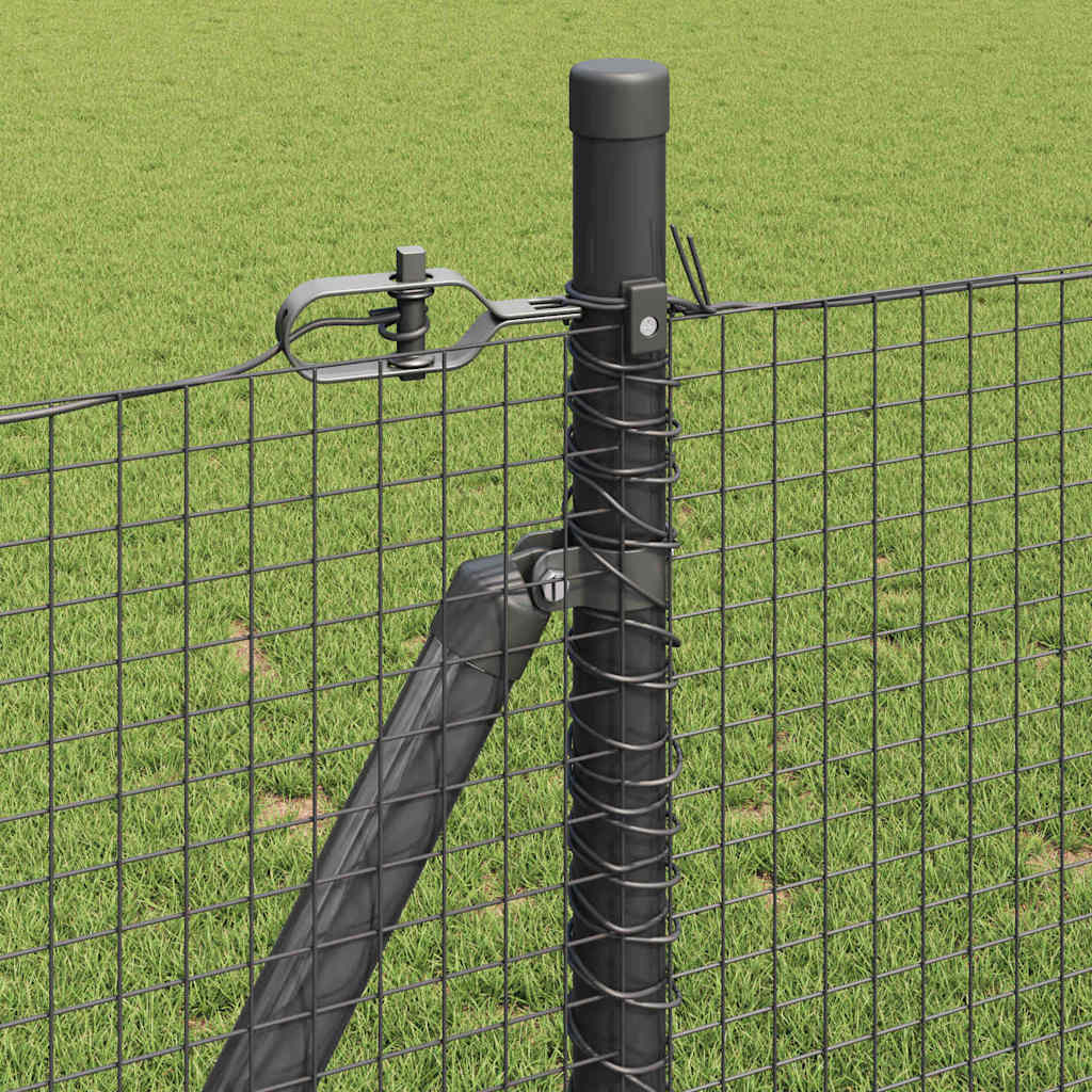 Zavareno žičano ogradno mreža s betonskom podlogom 25 x 0,8 m