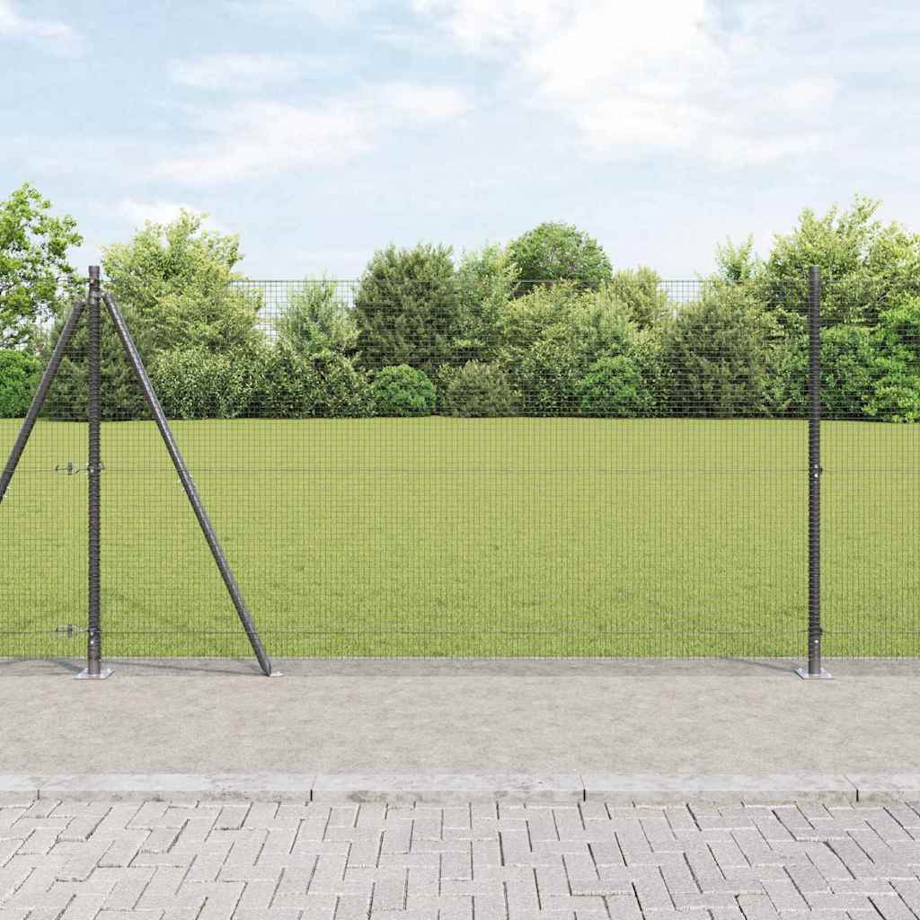Zavareno žičano ogradno mreža s betonskom podlogom 25 x 1,2 m
