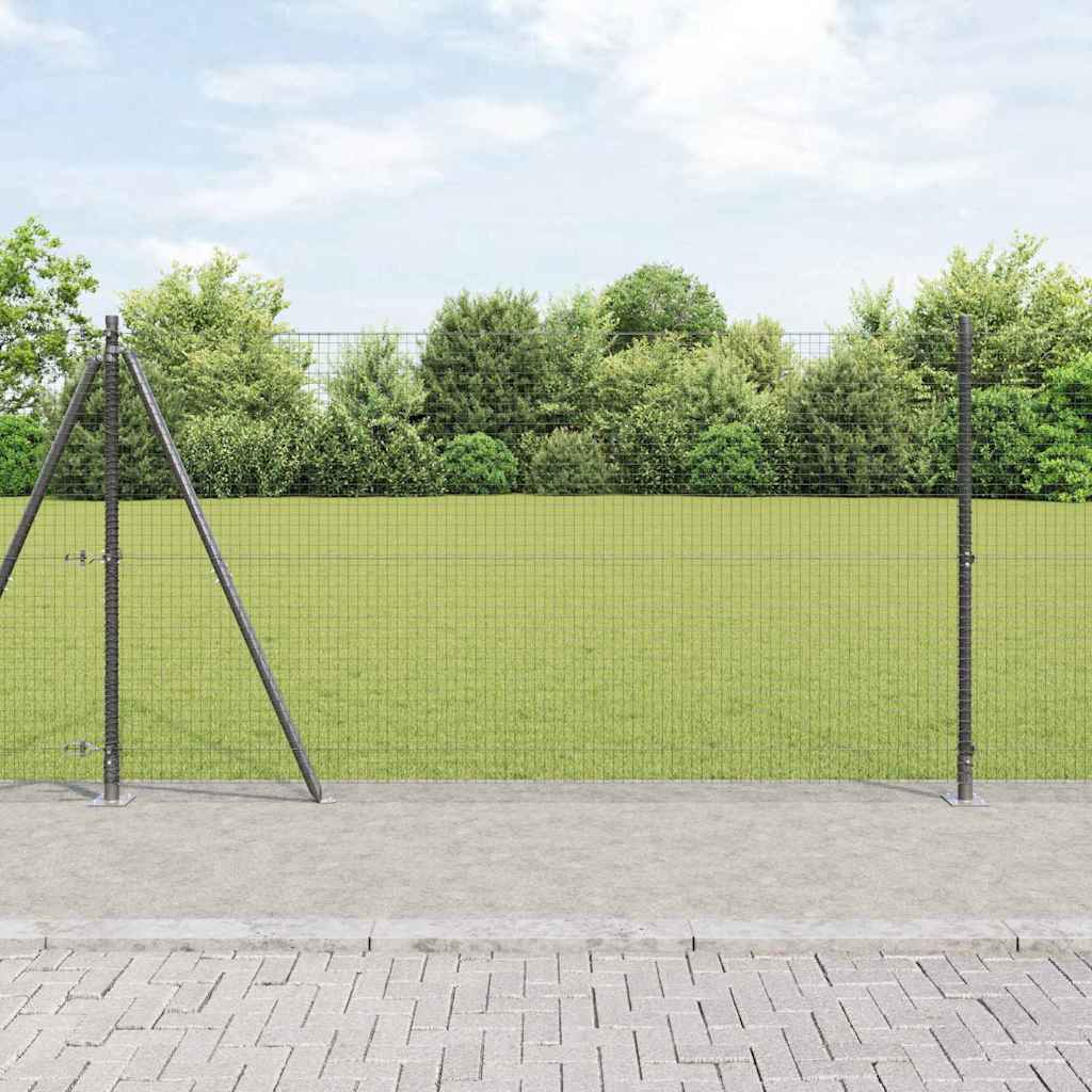 Zavareno žičano ogradno mreža s betonskom podlogom 25 x 1,2 m