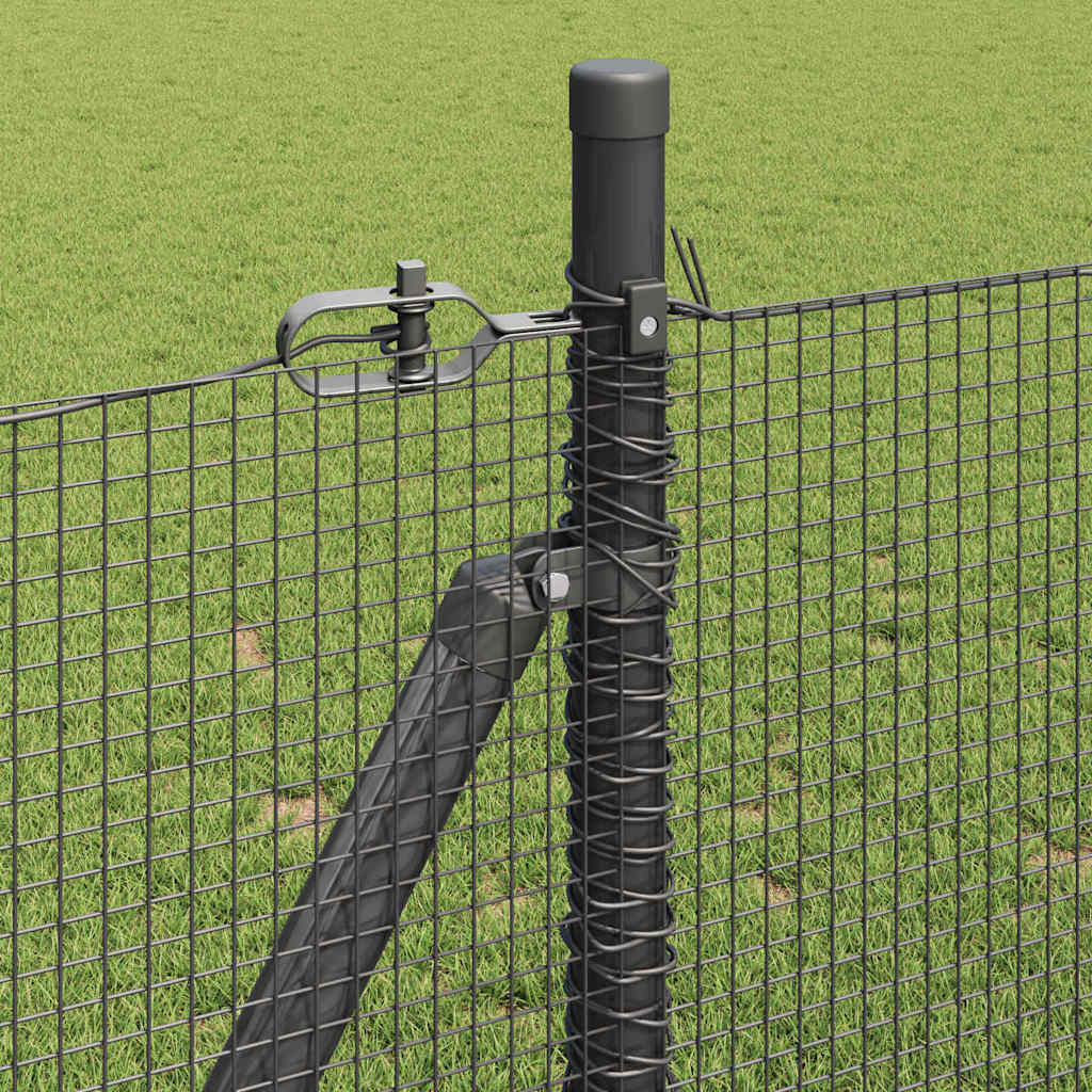 Zavareno žičano ogradno mreža s betonskom podlogom 25 x 1,5 m