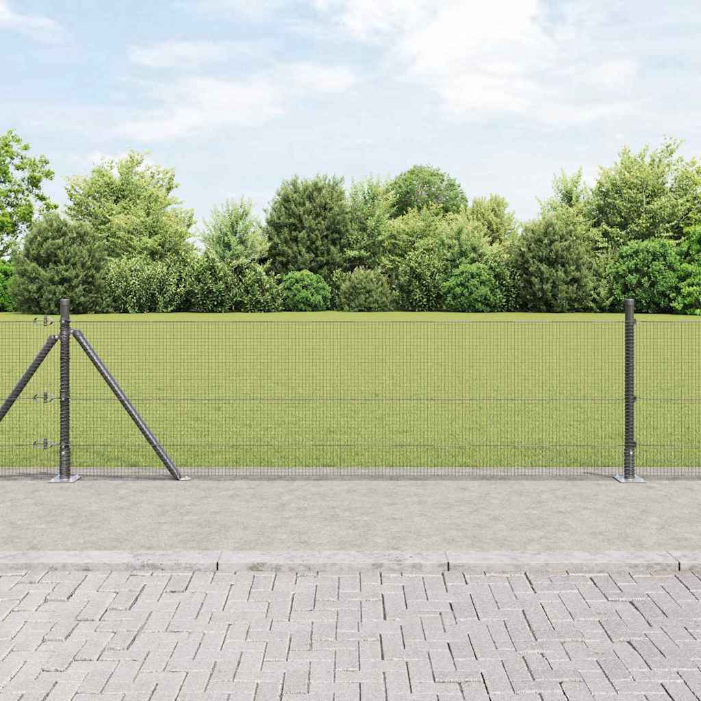 Zavareno žičano ogradno mreža s betonskom podlogom 100 x 0,4 m