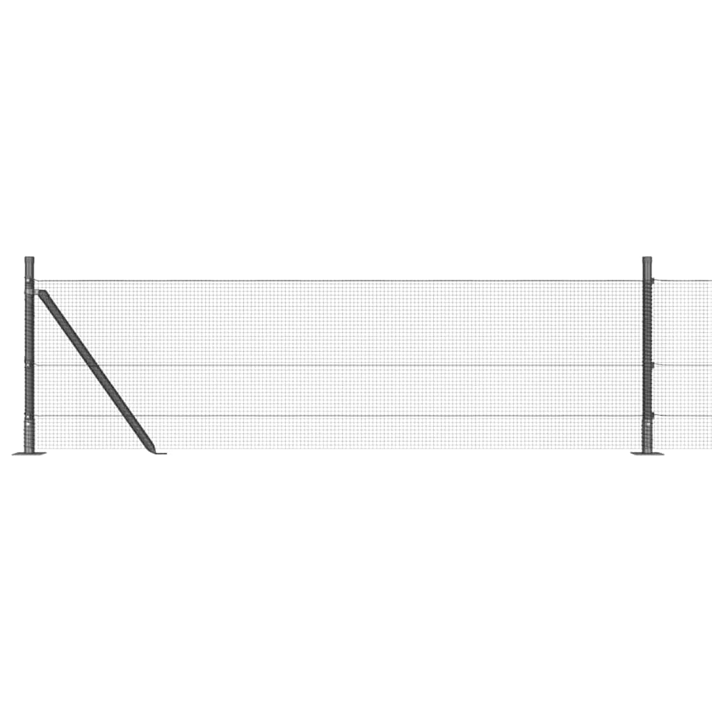 Zavareno žičano ogradno mreža s betonskom podlogom 100 x 0,4 m