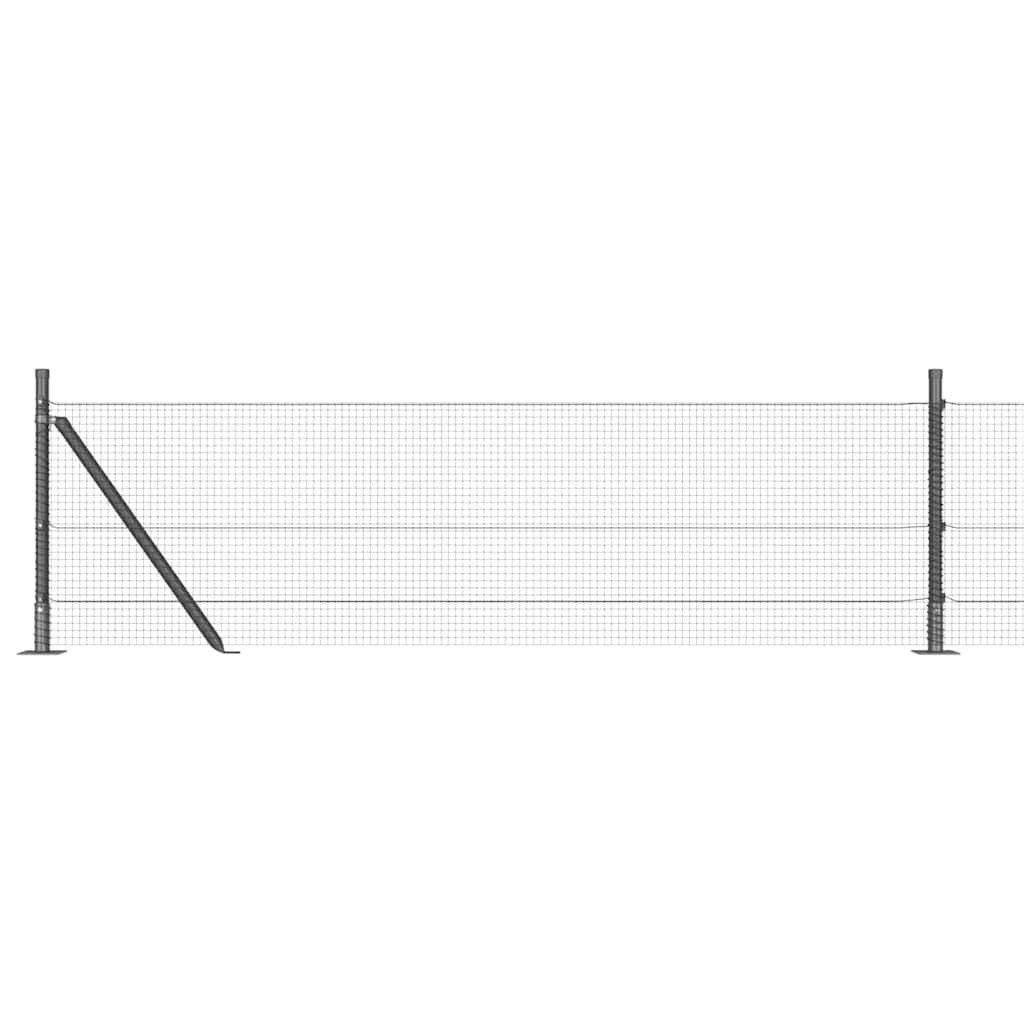 Zavareno žičano ogradno mreža s betonskom podlogom 100 x 0,4 m
