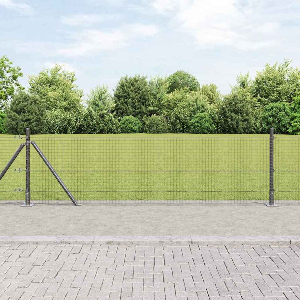 Zavareno žičano ogradno mreža s betonskom podlogom 100 x 0,5 m