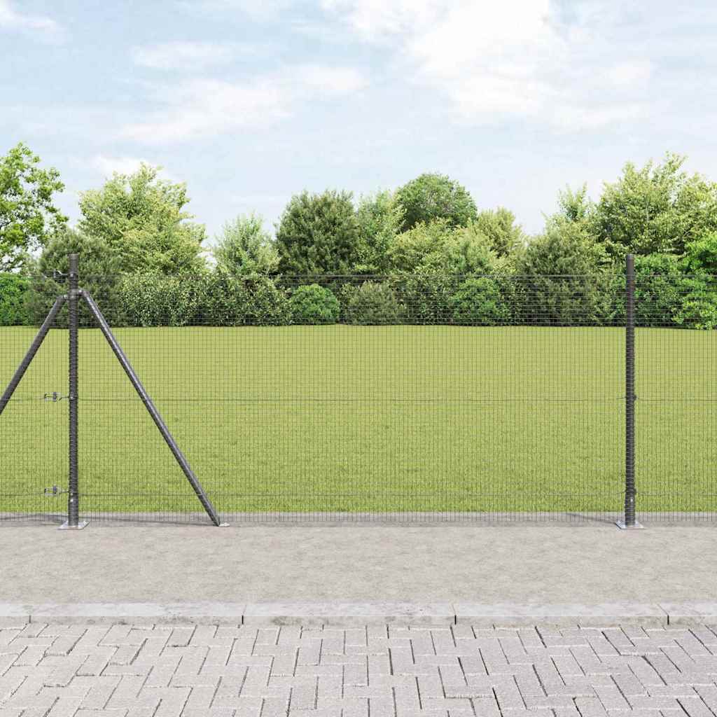 Zavareno žičano ogradno mreža s betonskom podlogom 100 x 0,8 m