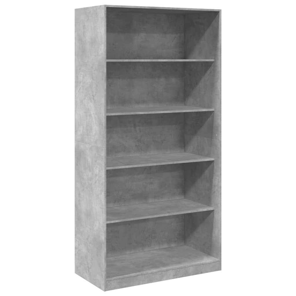 Ormar siva boja betona 100 x 50 x 200 cm od konstruiranog drva