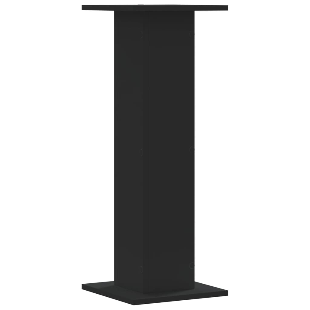 Stalci za biljke 2 kom crni 30 x 30 x 80 cm konstruirano drvo