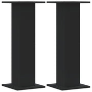 Stalci za biljke 2 kom crni 30 x 30 x 80 cm konstruirano drvo