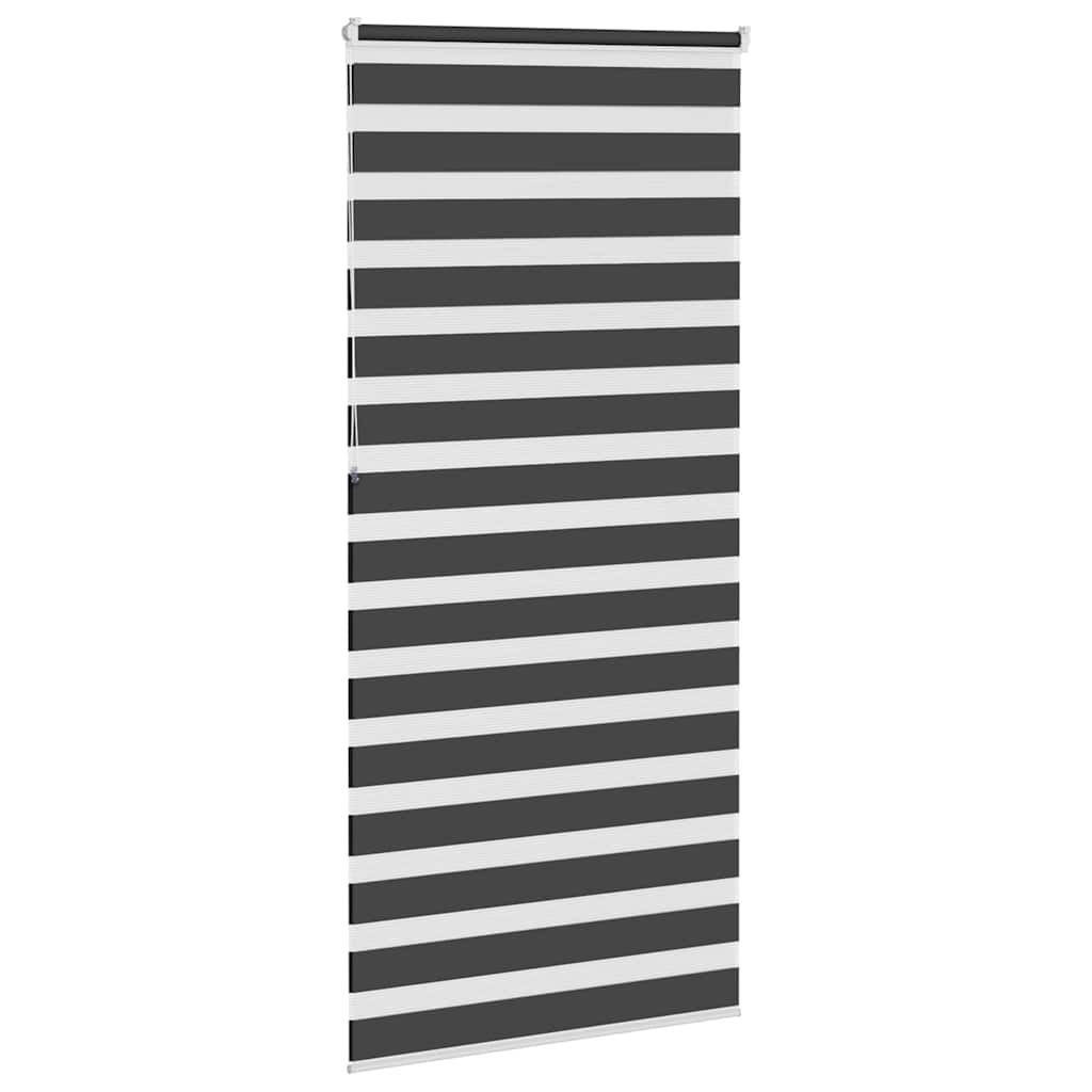 Zavjesa zebra crna 100x230 cm širina tkanine 95,9 cm poliester