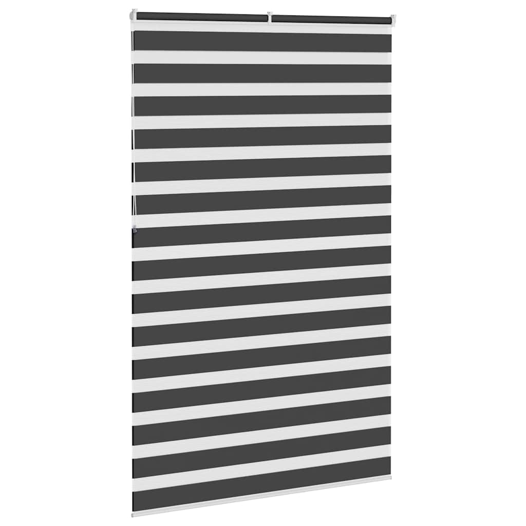 Zebra zavjesa Crna 145x230 cm Širina tkanine 140,9 cm Poliester