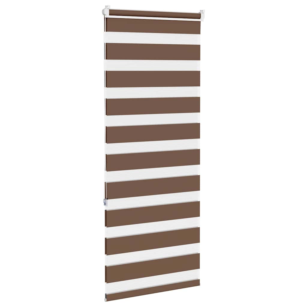Zebra zavjesa smeđa 65x150 cm širina tkanine 60,9 cm poliester