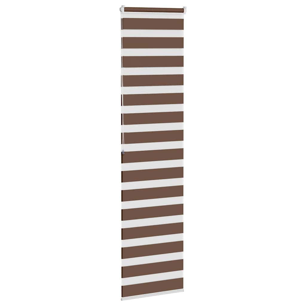 Zebra zavjesa Smeđa 60x200 cm Širina tkanine 55,9 cm Poliester