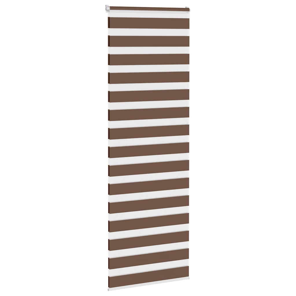 Zebra zavjesa smeđa 75x200 cm širina tkanine 70,9 cm poliester