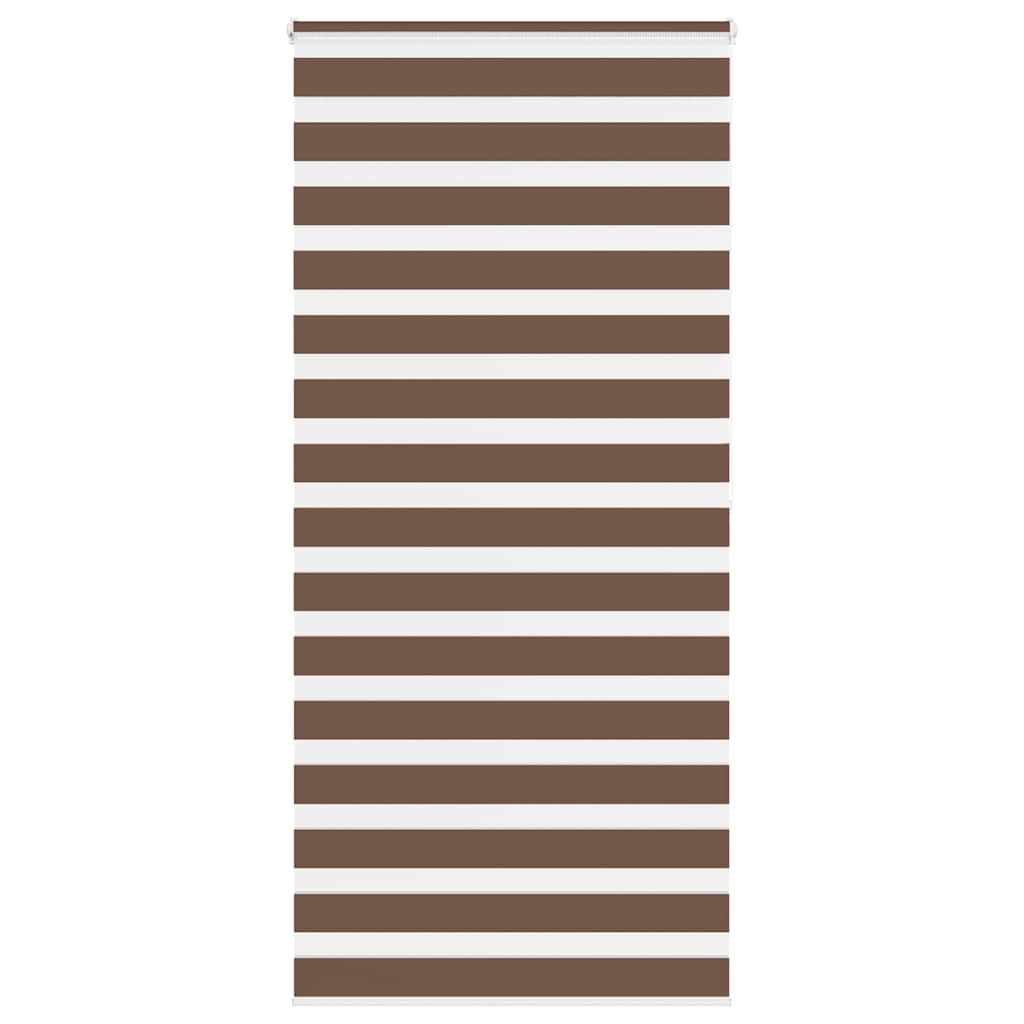 Zebra zavjesa Smeđa 110x200 cm Širina tkanine 105,9 cm Poliester