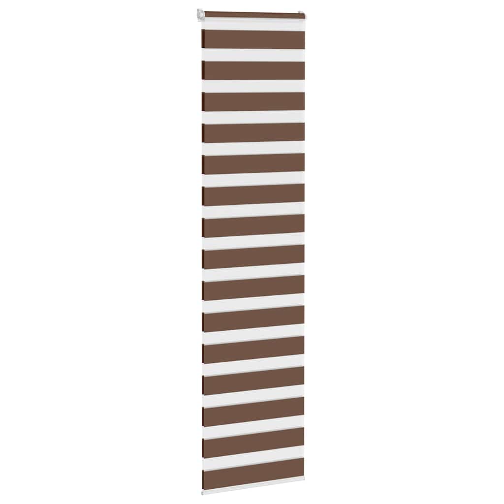 Zebra zavjesa smeđa 60x230 cm širina tkanine 55,9 cm poliester