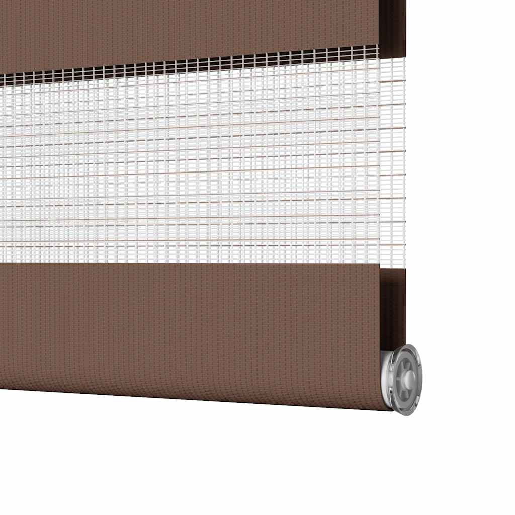 Zebra zavjesa Smeđa 135x230 cm Širina tkanine 130,9 cm Poliester