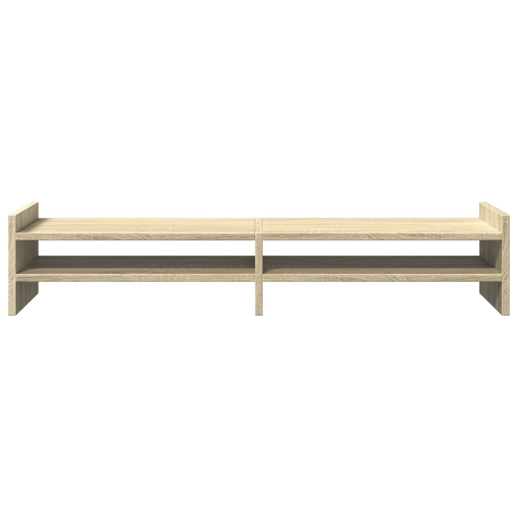 Stalak za monitor boja hrasta 100x27x20 cm konstruirano drvo