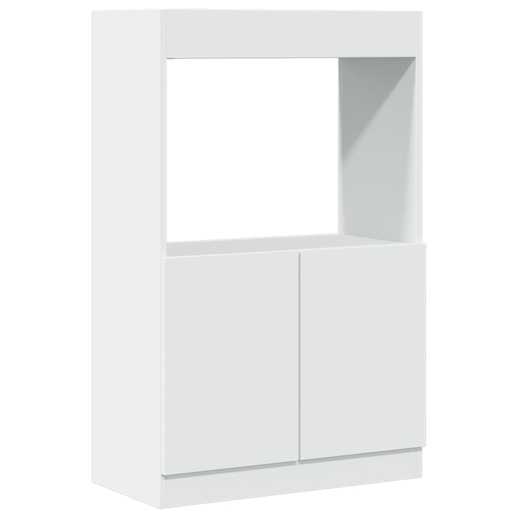 Visoka komoda bijela 63x33x100 cm od konstruiranog drva