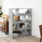 Regal za knjige boja betona 100x33x125,5 cm konstruirano drvo
