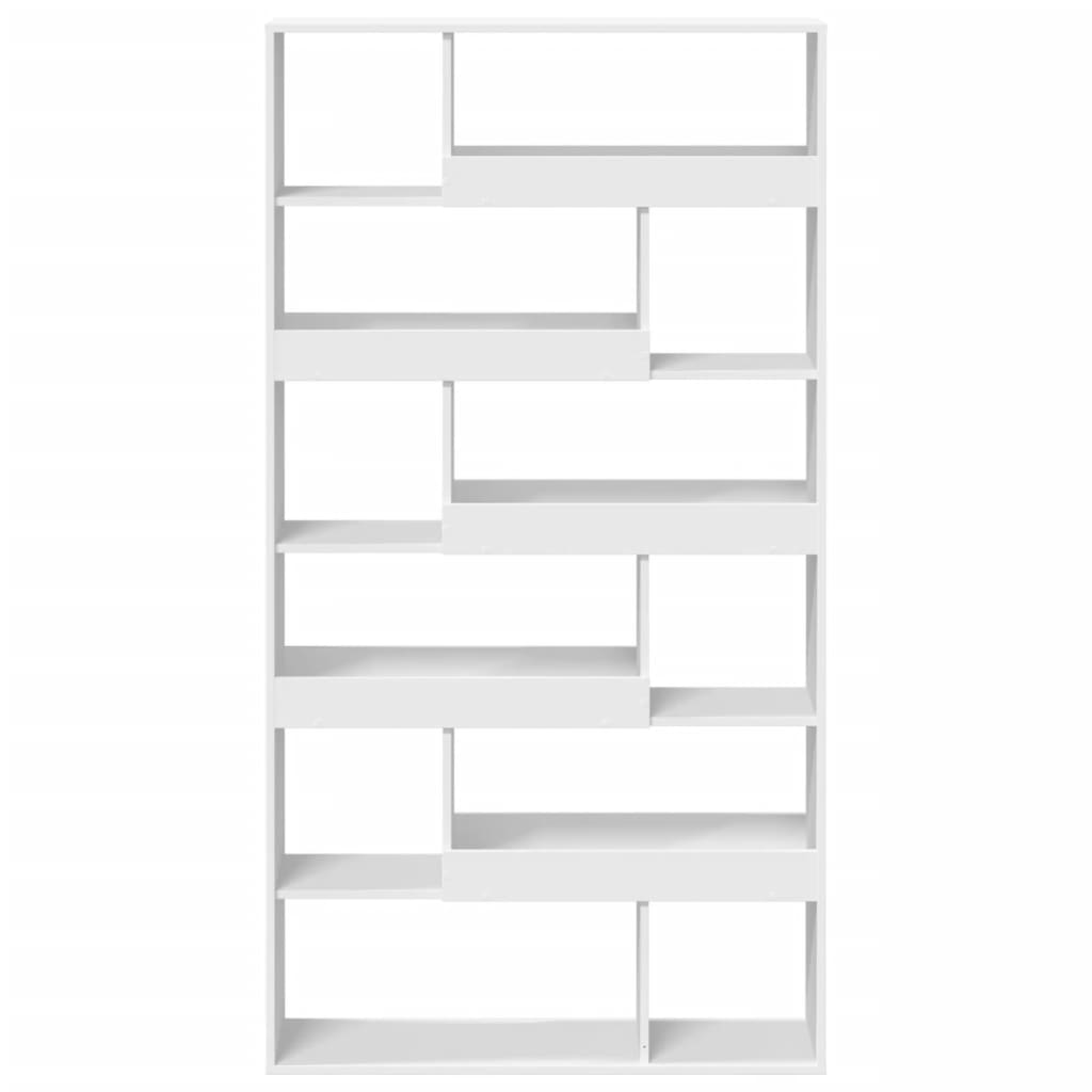 Regal za knjige bijeli 100 x 33 x 187,5 cm konstruirano drvo