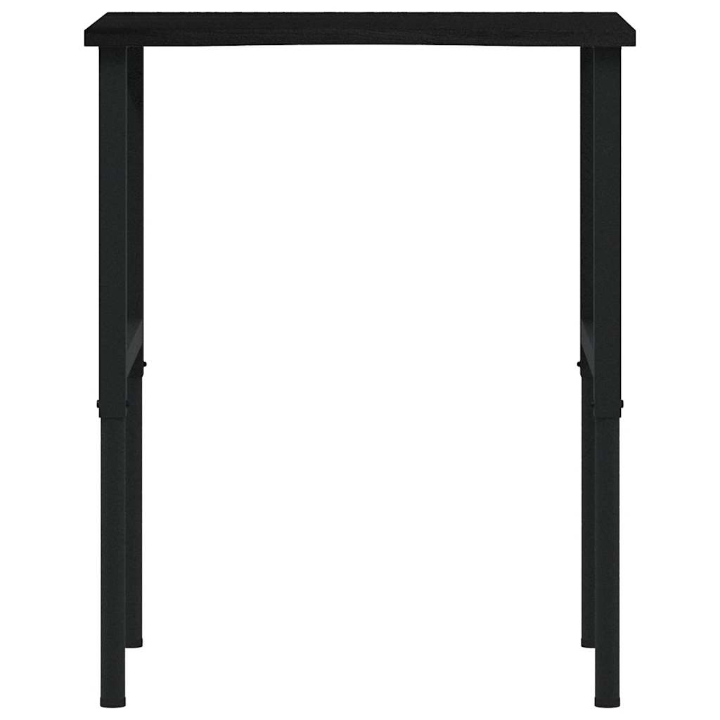Radni stol tamnosmeđi 80x60x(71,5-98) cm masivno drvo hrast