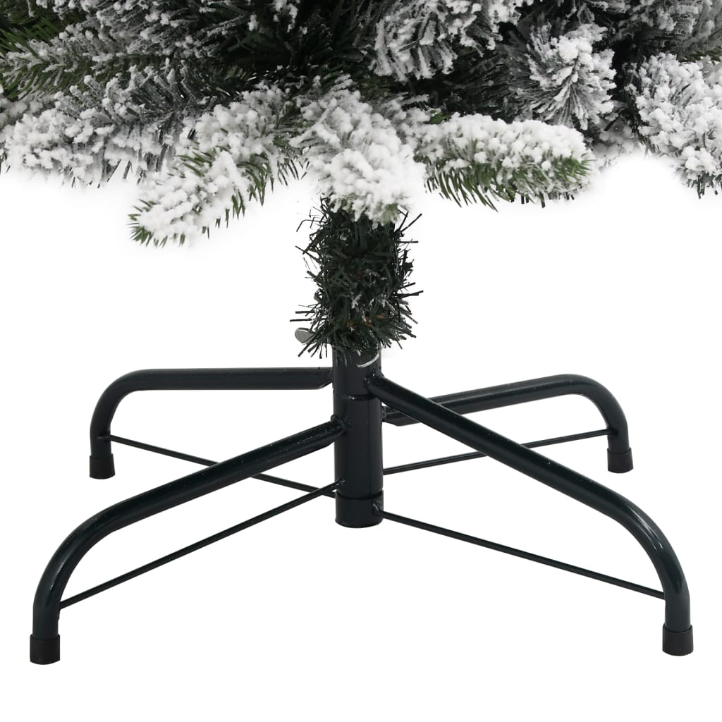 Umjetno tanko božićno drvce s pahuljastim snijegom 120 cm PVC i PE