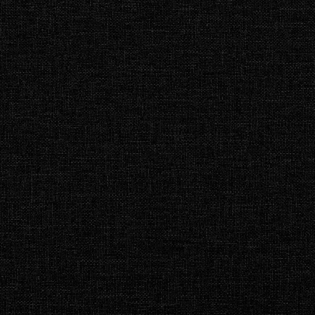 Krevet s madracem Hanko crni 200x200 cm od tkanine