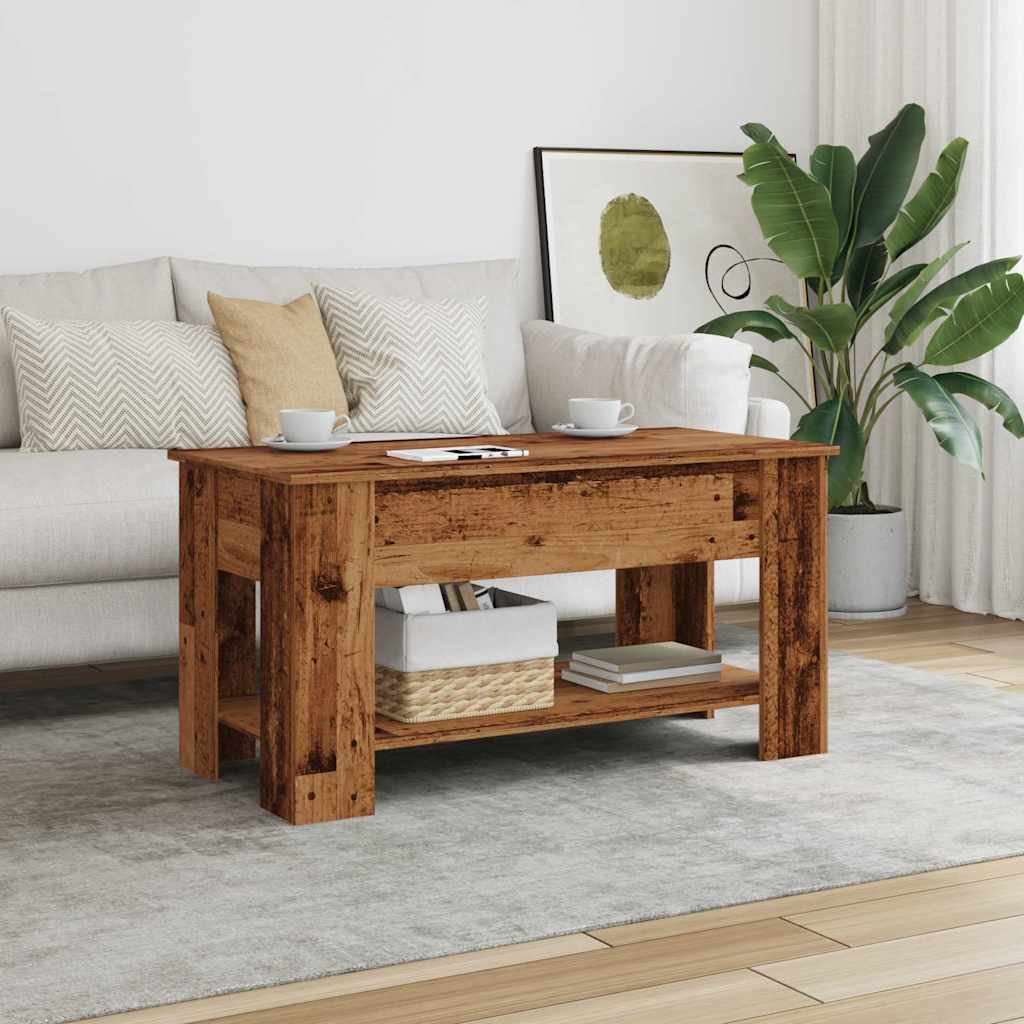 Stol za kavu staro drvo 101x49x52 cm konstruirano drvo
