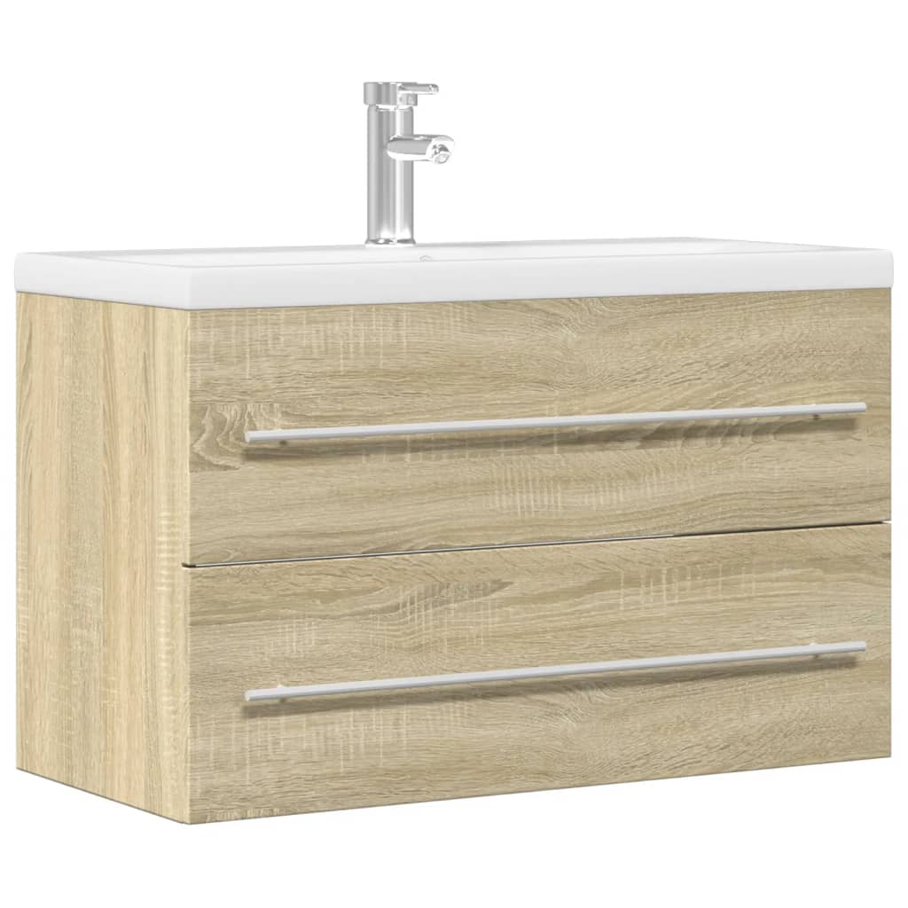 Ormarić za umivaonik boja drva 80x38,5x48 cm konstruirano drvo