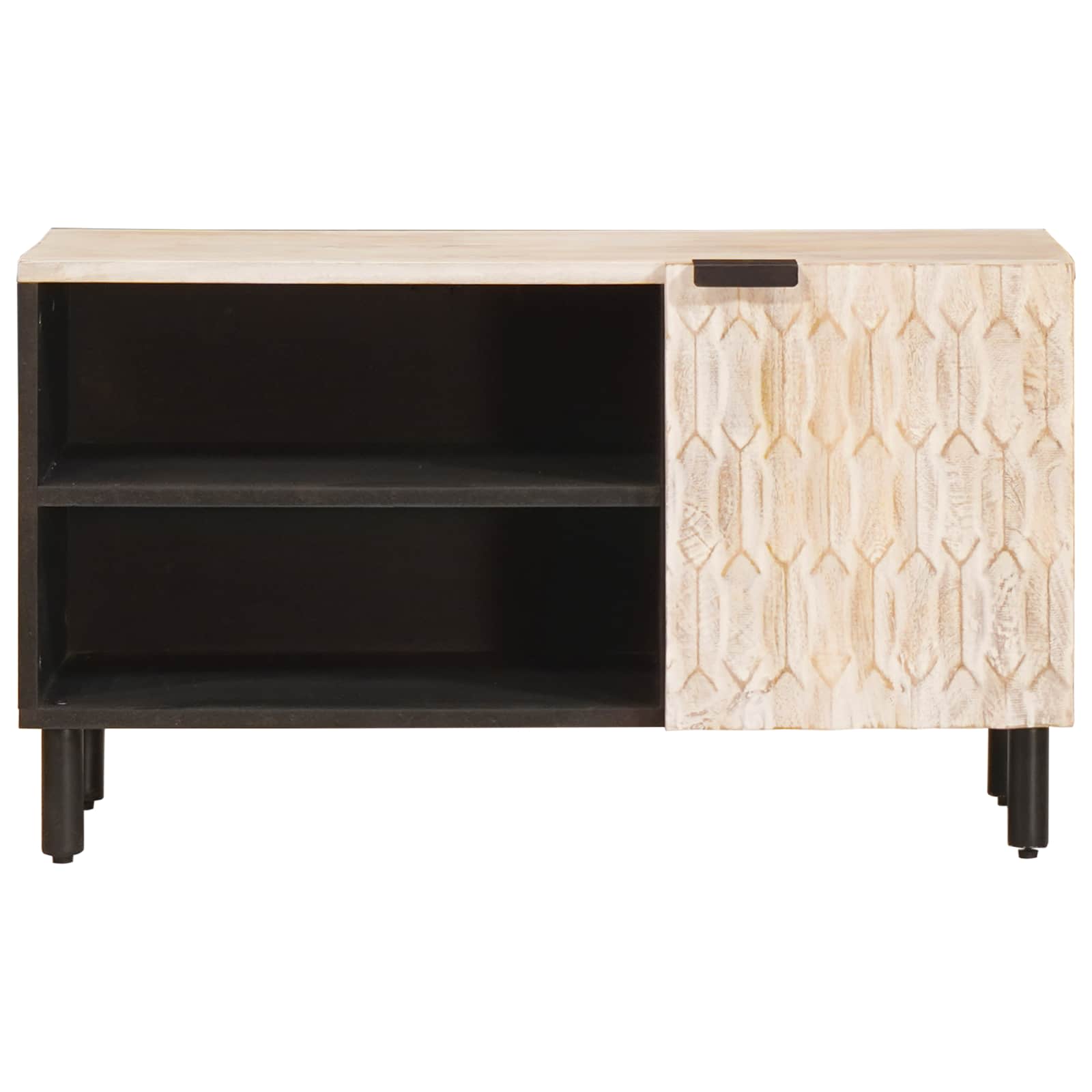 TV ormar Finš bijelog pranja 80 x 33 x 46 cm Čvrsto drvo manga
