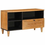 TV ormar s ladicama s policom 80 x 33 x 46 cm Čvrsto drvo manga