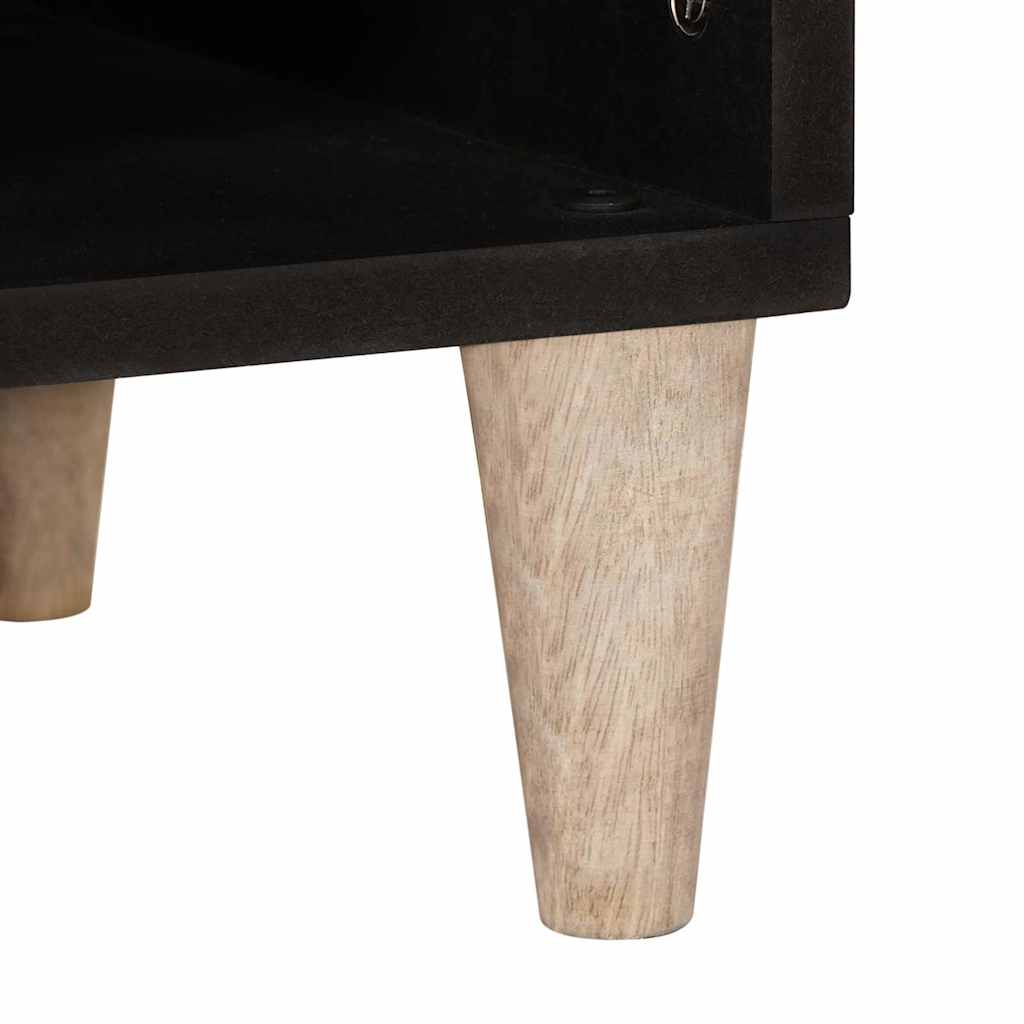 TV ormar Bjeli izbijeljeni 100 x 33 x 46 cm Čvrsto drvo manga