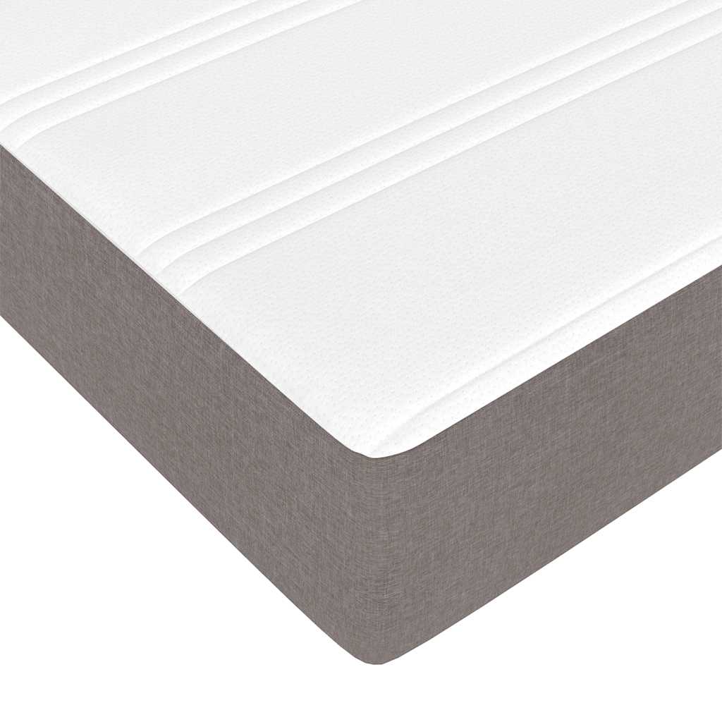 Ottoman krevet s madracima, taupe 160x200 cm, tkanina
