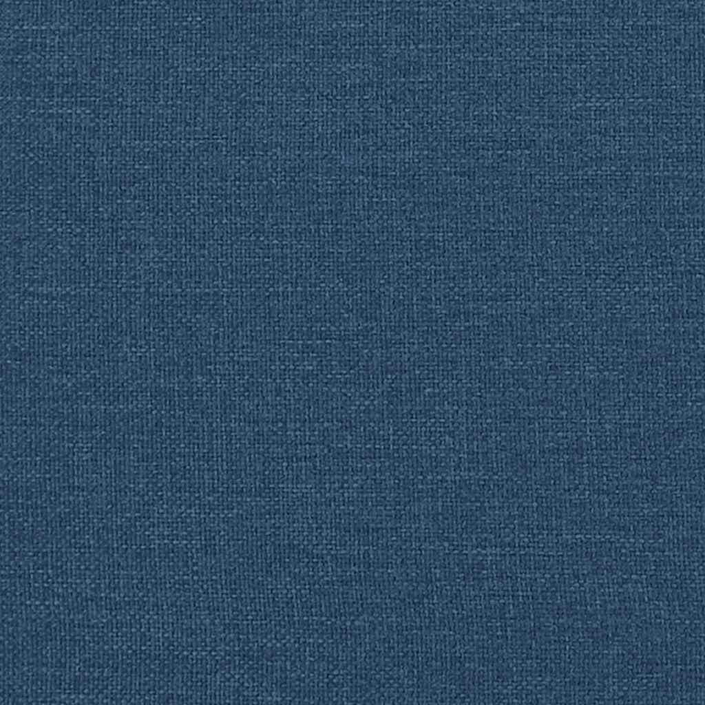 Ottoman krevet s madracem plavi 80x200 cm tkanina