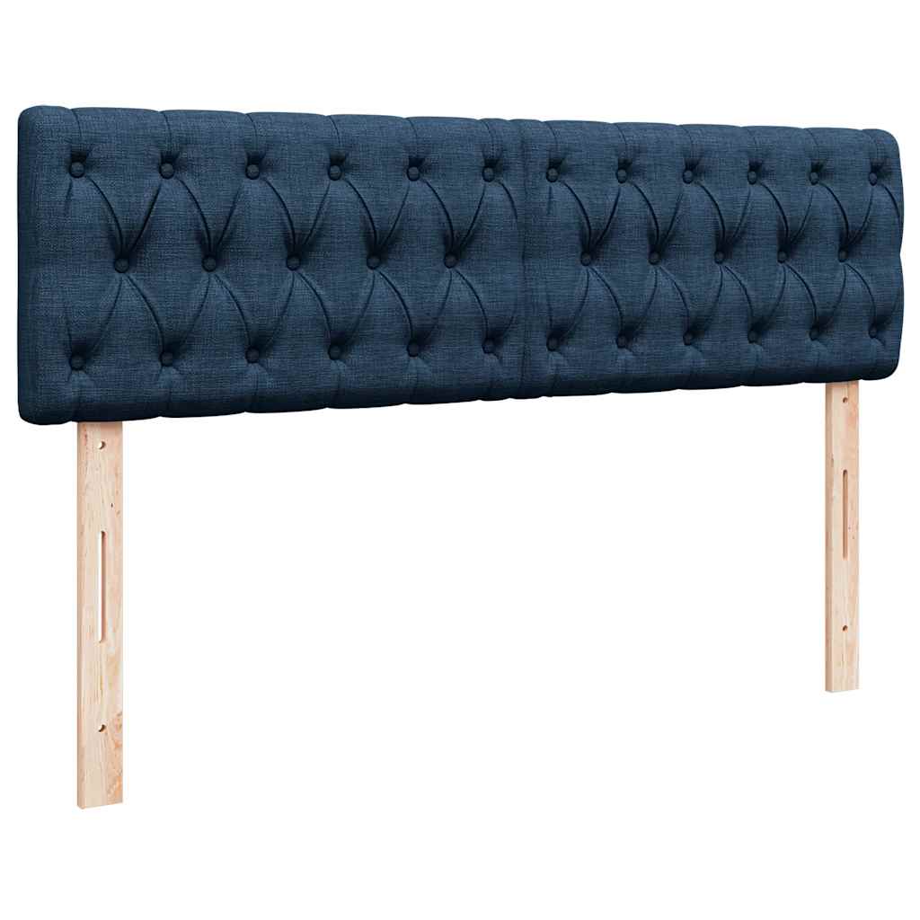 Ottoman krevet s madracima plavi 160x200 cm tkanina