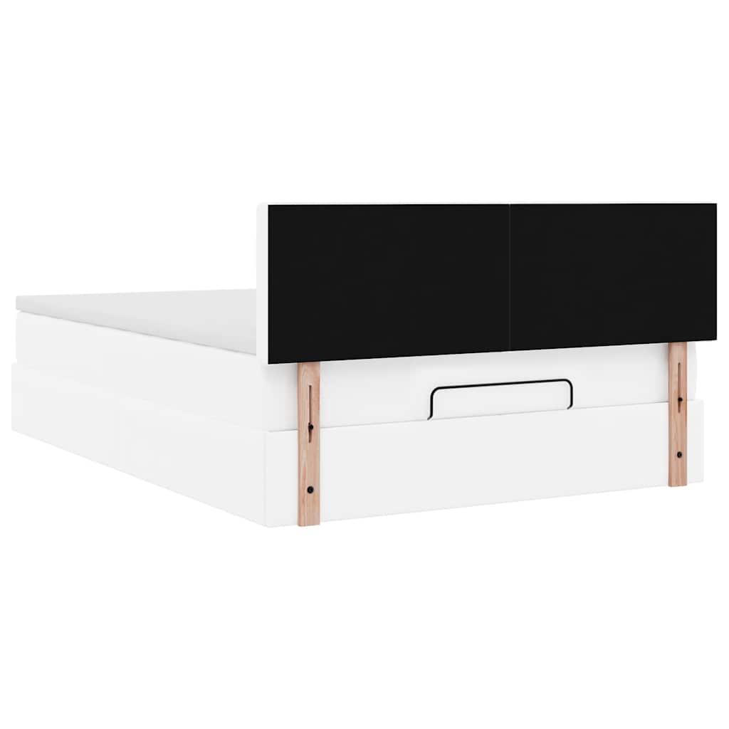 Otomanski krevet s madracima i LED 140x200cm umjetna koža