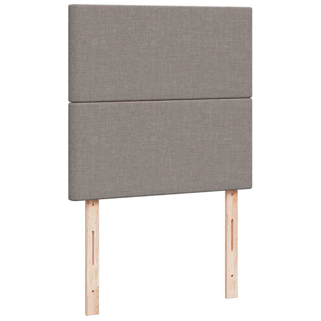 Ottoman krevet s madracima, taupe 160x200 cm, tkanina