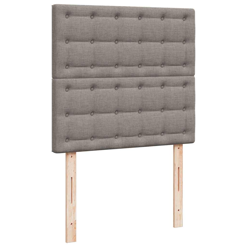 Ottoman krevet s madracima, taupe 160x200 cm, tkanina