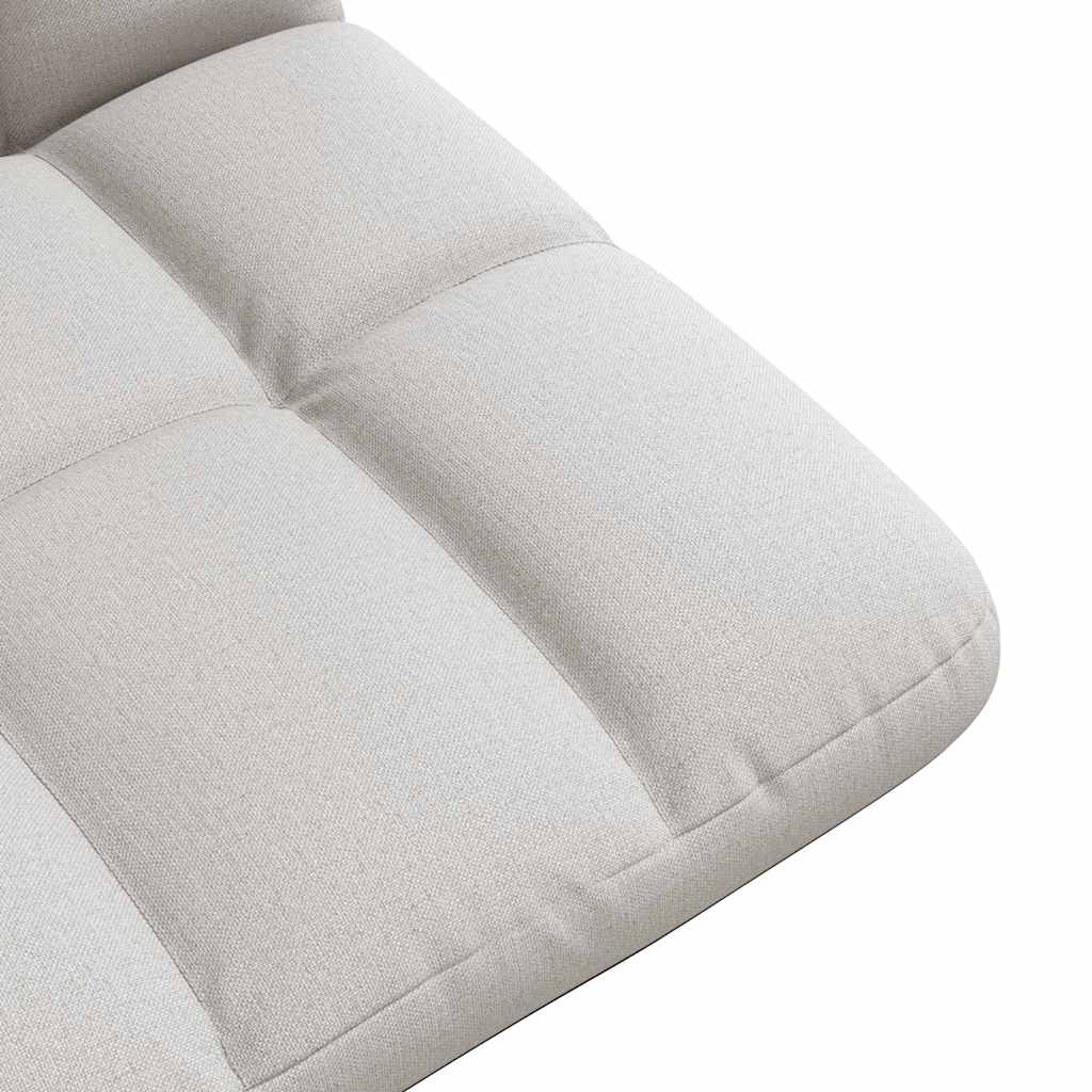 Sklopiva podna stolica sive boje 71x51x62 cm tkanina