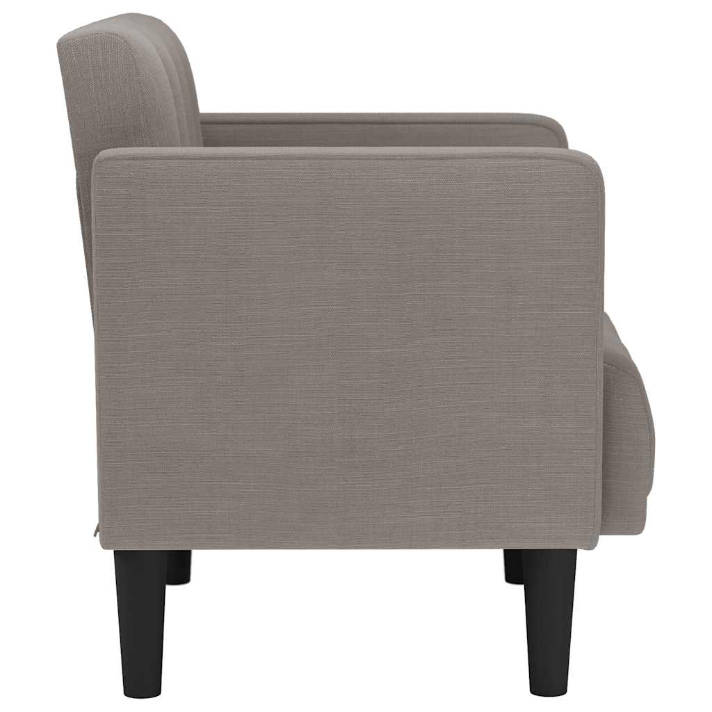 Dvosjed, sofa, taupe, 111 cm, tkanina