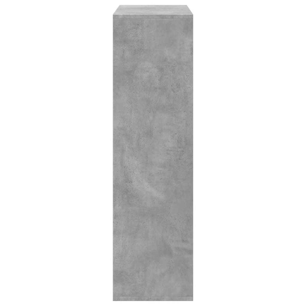 Sobna pregrada / regal za knjige sivi 69,5x29x103,5 cm drveni