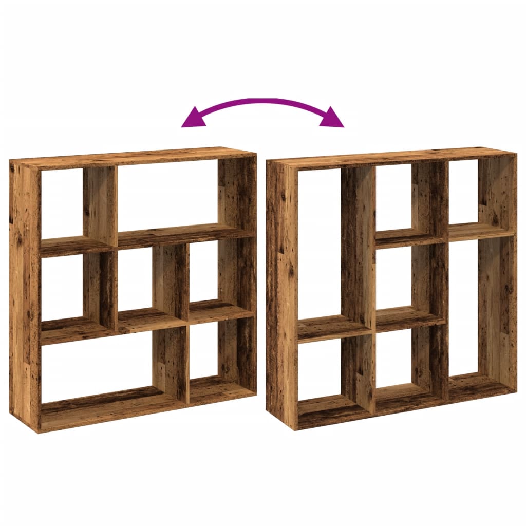Pregrada / regal za knjige boja drva 102x29x103,5 cm drveni