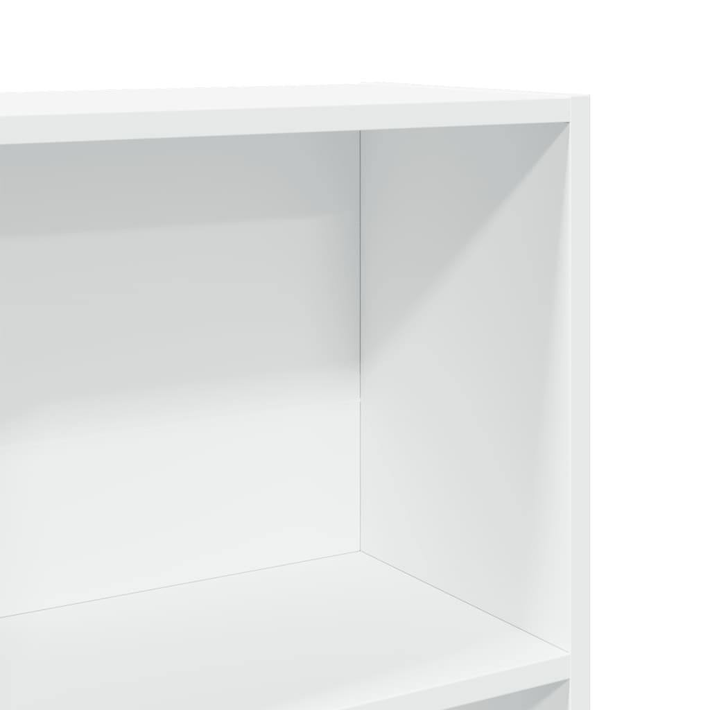 Regal za knjige bijeli 60x24x143 cm konstruirano drvo