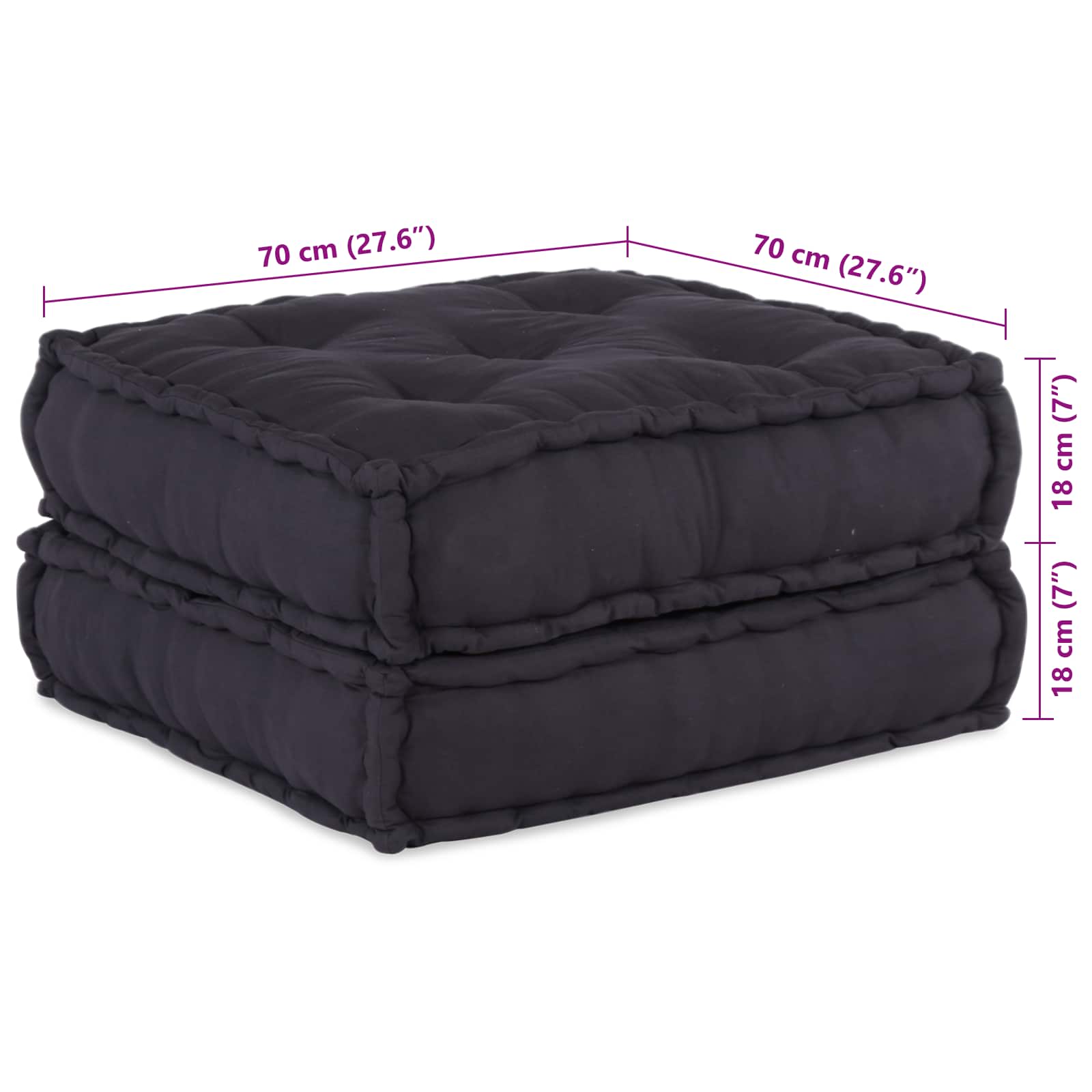 Modularna sofa 2 pcs Antracit 140 x 70 x 36 cm Tkanina